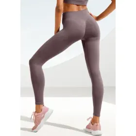 LASCANA Seamless Leggings "Po Push Up" mit Rippstruktur und Shapingeffekt, Sporthose, Sportleggings LASCANA Seamless Leggings "Po Push Up" mit Rippstruktur und Shapingeffekt, Sporthose, Sportleggings