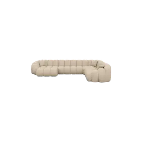 7-Sitzer Design Echtleder Panorama-Sofa „Solea XXL“ Echtleder Beige BLOOMINGLOFT Collection 7-Sitzer Design Echtleder Panorama-Sofa „Solea XXL“ Echtleder Beige BLOOMINGLOFT Collection