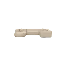 6-Sitzer Design Echtleder Panorama-Sofa „Lorenza XL“ Echtleder Beige BLOOMINGLOFT Collection 6-Sitzer Design Echtleder Panorama-Sofa „Lorenza XL“ Echtleder Beige BLOOMINGLOFT Collection