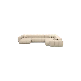 7-Sitzer Design Echtleder Panorama-Sofa „Avenza XXL“ Echtleder Beige BLOOMINGLOFT Collection 7-Sitzer Design Echtleder Panorama-Sofa „Avenza XXL“ Echtleder Beige BLOOMINGLOFT Collection