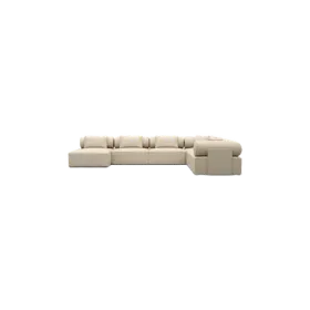 7-Sitzer Design Echtleder Panorama-Sofa „Valora XXL“ Echtleder Beige BLOOMINGLOFT Collection 7-Sitzer Design Echtleder Panorama-Sofa „Valora XXL“ Echtleder Beige BLOOMINGLOFT Collection