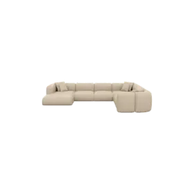 7-Sitzer Design Echtleder Panorama-Sofa „Terranova Lounge XXL“ Echtleder Beige BLOOMINGLOFT Collection 7-Sitzer Design Echtleder Panorama-Sofa „Terranova Lounge XXL“ Echtleder Beige BLOOMINGLOFT Collection