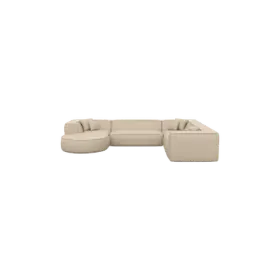 7-Sitzer Design Echtleder Panorama-Sofa „Lorenza Lounge XXL“ Echtleder Beige BLOOMINGLOFT Collection 7-Sitzer Design Echtleder Panorama-Sofa „Lorenza Lounge XXL“ Echtleder Beige BLOOMINGLOFT Collection