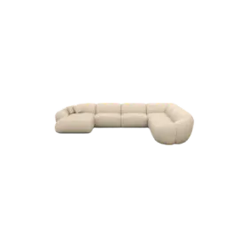 7-Sitzer Design Echtleder Panorama-Sofa „Arden XXL“ Echtleder Beige BLOOMINGLOFT Collection 7-Sitzer Design Echtleder Panorama-Sofa „Arden XXL“ Echtleder Beige BLOOMINGLOFT Collection