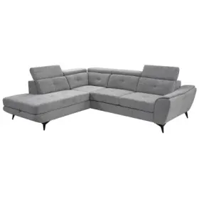 Ecksofa SKAGAF Polyester grau
