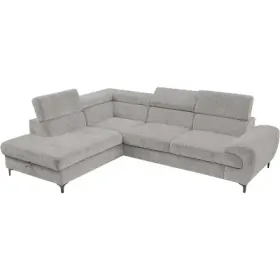 Ecksofa SIRIUS Polyester hellgrau