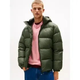 Tommy Jeans Steppjacke "TJM ESSENTIAL DOWN JACKET EXT" mit Kapuze Winterjacke Outdoorjacke Gefüttert 2 in 1 Jacke abnehmbare Kapuze