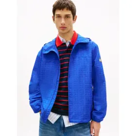 Tommy Jeans Windbreaker "TJM AOP PACKABLE" mit Kapuze wasserabweisend, winddicht, verstaubar