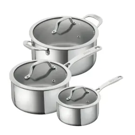 ALLROUND Set · Stielkasserollen 1.5 + 3.1 L + Kochtopf 5.4 L