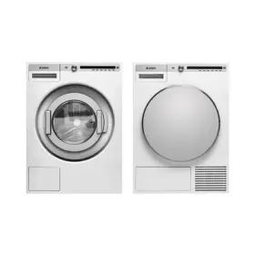 Asko WMC6863P.W/F Waschmaschine links und TDC1781H.W/F Trockner rechts