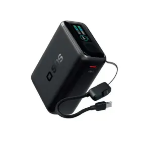 Powerbank 10000 mAh 40 W, USB-C-Kabel und Display | SBS