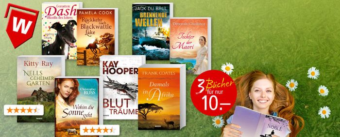 Drei Bücher für nur CHF 10.- bei Weltbild!