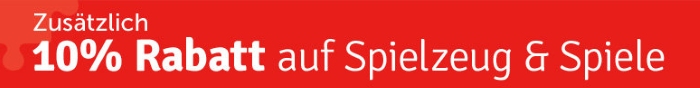 Zusätzlich 10% Rabatt auf Spielzeug und Spiele - nur bei myToys!