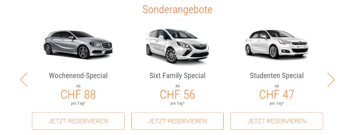 Codes promo Sixt