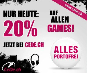 20% Rabatt auf alle Games bei CeDe