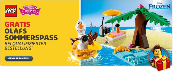 Gratis Olafs Sommerpass bei LEGO