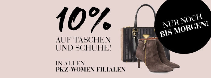 PKZ 10% Rabatt auf Taschen und Schuhe