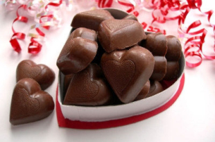 Schokolade yum Valentinstag