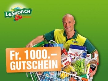 Fr. 1000.- Gutschein für LeShop
