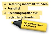 Postshop Lieferung innert 48 Std & Portofrei