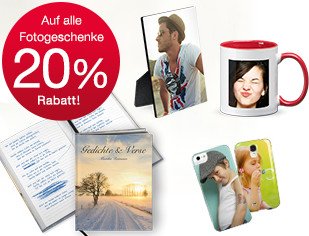20% Rabatt auf alle Geschenke