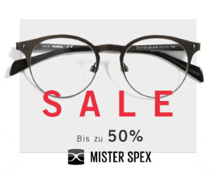 Sale bei Mister Spex: Bis zu 50% Rabatt