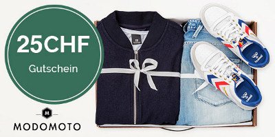 Modotmoto CHF 25.- Gutschein