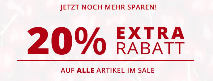 20% Extra Rabatt bei Alba Moda