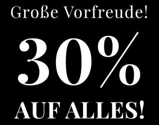 30% Rabatt auf alles bei Butlers