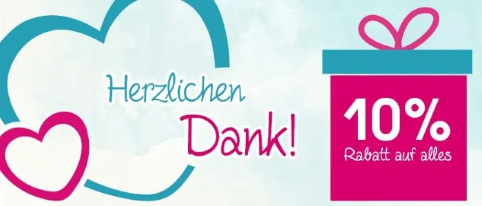Un grand merci : 10 % de réduction sur tout chez Baby Markt