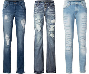 Destoyed Jeans Look bei Bonprix