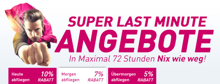 Super Last Minute ANgebote bei L'TUR