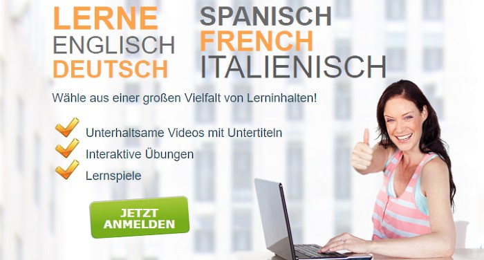 Englisch, Spanisch, Französisch und Italienisch lernen - nur bei Lingorilla