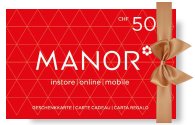 MANOR Red Geschenkkarte