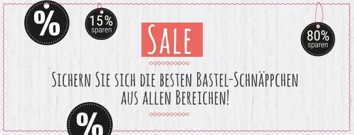 VBS Sale - Sichern Sie sich die besten Bastel-Schnäppchen aus allen Bereichen