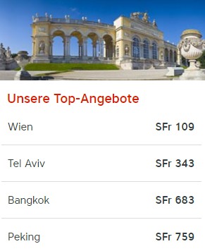 Top Angebote von Austrian Airlines
