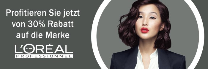 Profitieren Sie jetzt von CHF 30.- Rabatt auf die Marke Loreal auf haarprodukte.ch