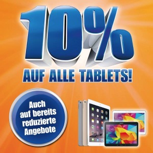 10% auf alle Tablets bei Melectronics