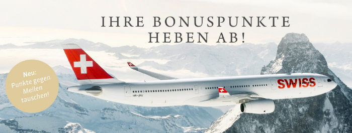 Ihre Bonuspunkte heben ab - Punkte gegen meilen tauschen mit Bonus Card