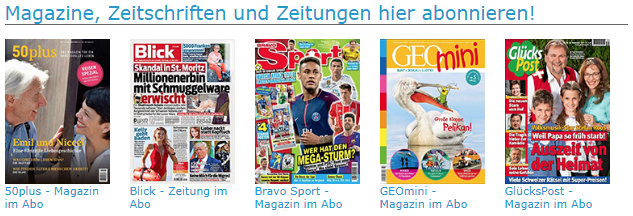 Leserservice: Magazine hier abonnieren