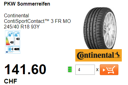 PKW Somerreifen bei Pneudiscount