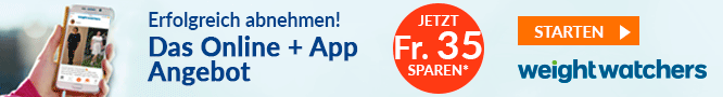 Weight Watchers Online + App Angebot Fr. 35.- sparen