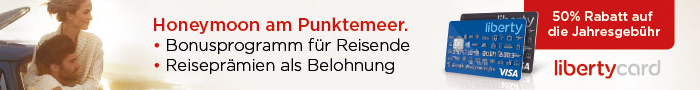 50% Rabatt bei LibertyCard