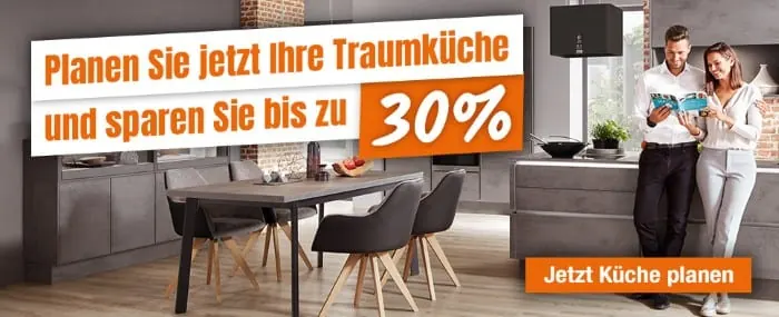 Planen SIe jetzt Ihre Traumküche und sparen Sie bis zu 30%