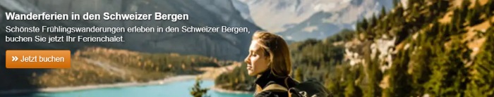 Wanderferien in der Schweizer Bergen mit e-domizil