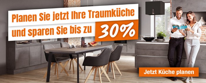 Planen SIe jetzt Ihre Traumküche und sparen Sie bis zu 30%