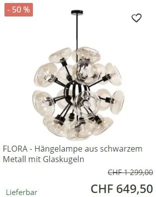 Rabatt auf Hängelampe bei Maisons du Monde