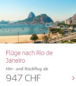 Flüge nach Rio de Janeiro mit Iberia ab CHF 947 - Hin- und Rückflug