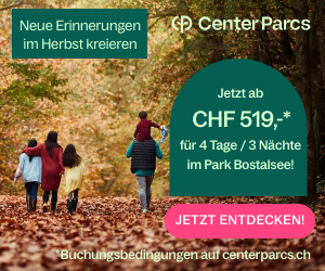 Center Parcs Herbstferien ab CHF 519.-