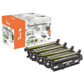 Peach HP 647 A 4 Toner (bk, c/m/y) ersetzt HP No. 647A, No. 648A, CE260A, CE261A, CE262A, CE263A für z.B. HP Color LaserJet CP 4500